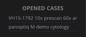 Opened cases